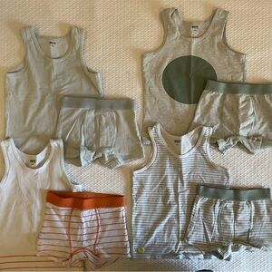 Kids Pajama Set - Gray and White